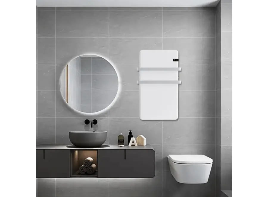 Infrarood Paneel Sorrento voor Badkamer - Handdoekbeugels & Wifi - 500 watt