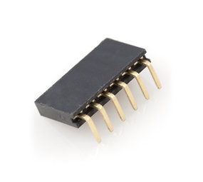 1 x 6 pins female header haaks 2.54 1 x 6 pins female header haaks 2.54