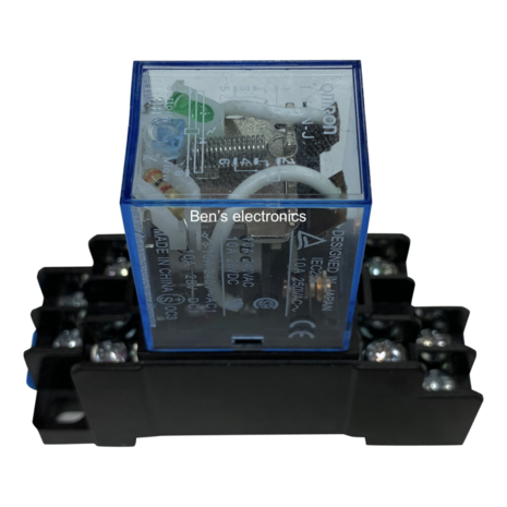 12v relais LY2N-J inclusief steekvoet 12v relais LY2N-J inclusief steekvoet