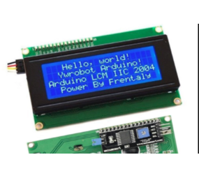 20 x 4 LCD + gemonteerde I2C adapter module 20 x 4 LCD + gemonteerde I2C adapter module