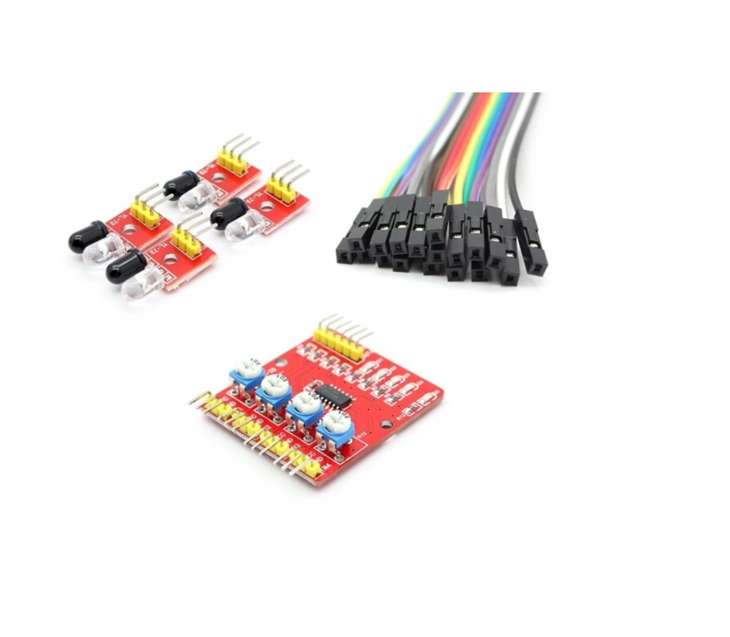 4 kanaals line tracker Ben's electronics