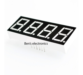 4 x 7 segments led display (rood) common Anode 4 x 7 segments led display (rood) common Anode