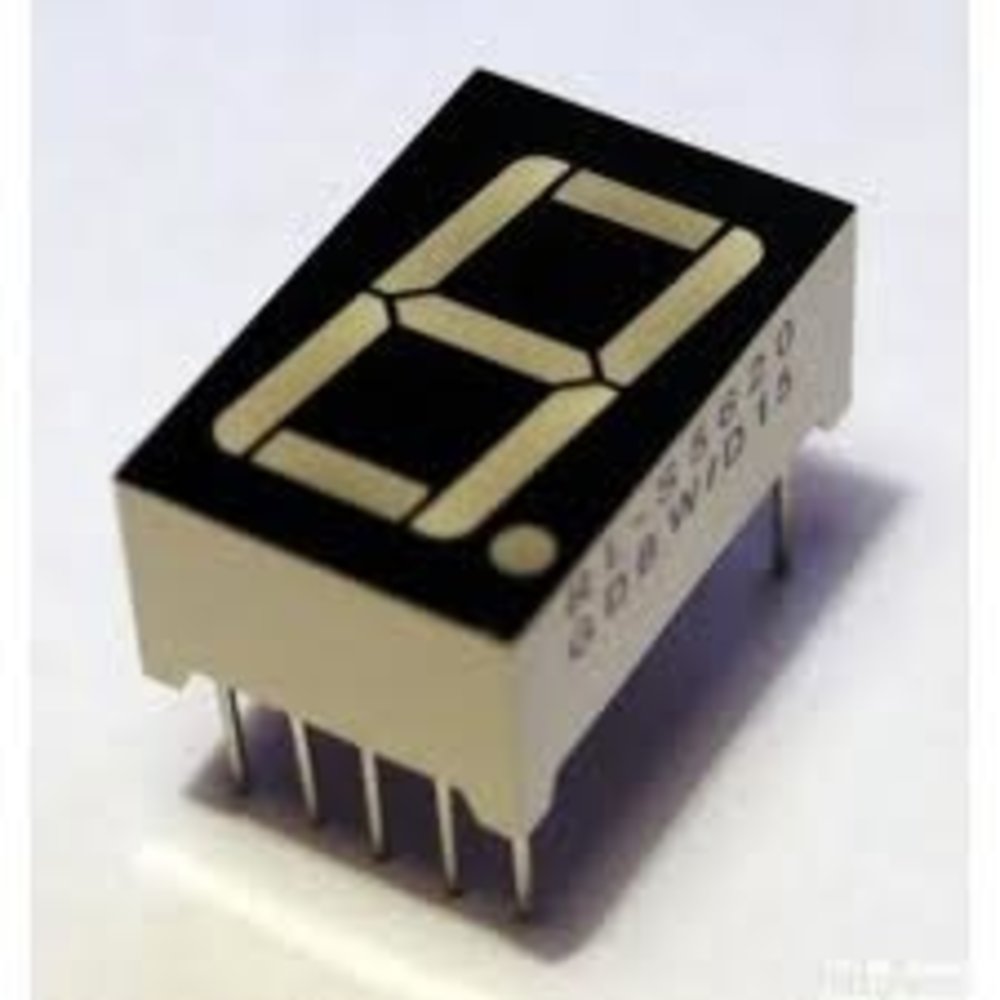 7 segments led display (rood)