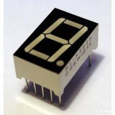 7 segments led display (rood)