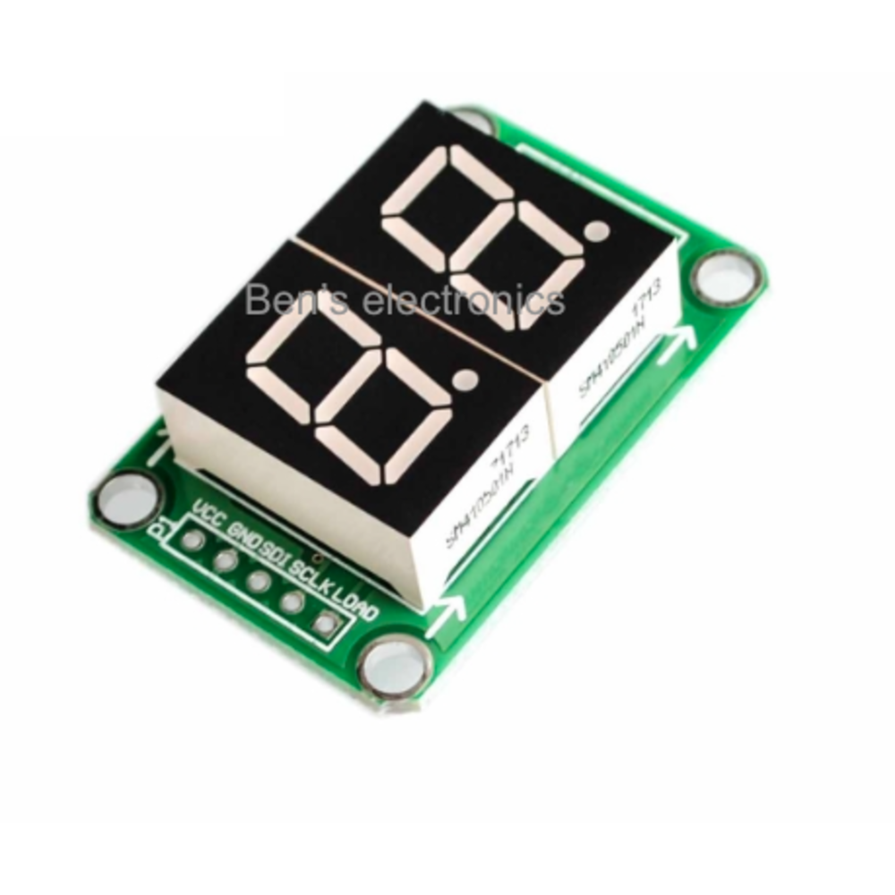 74HC595 Display 2 x 7 segment - Ben's electronics