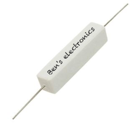 Cement vermogensweerstand 47 Ohm 10W Cement vermogensweerstand 47 Ohm 10W