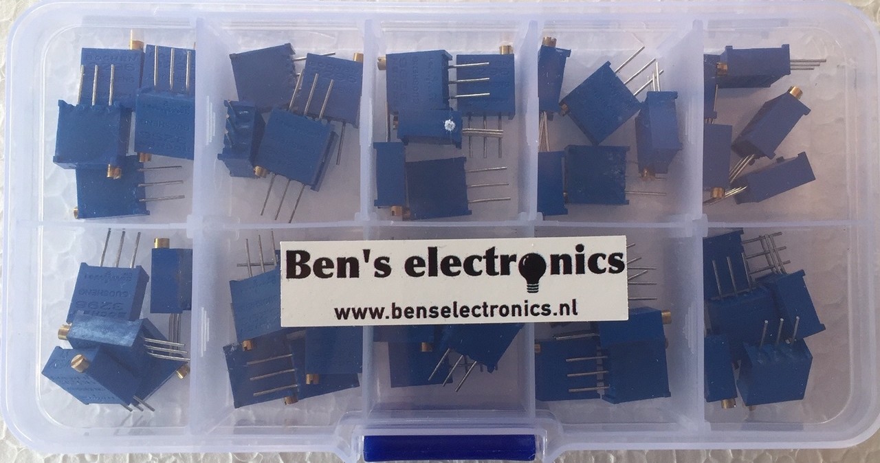 Cermet potmeter set 50 st Cermet potmeter set 50 st