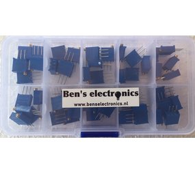 Cermet potmeter set 50 st Cermet potmeter set 50 st