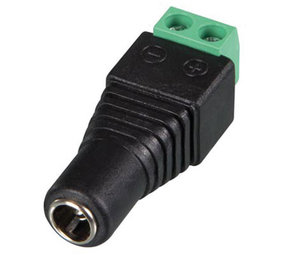 DC contra stekker 5.5 x 2.1mm naar schroefterminal
