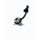 DC Power jack 5.5x2.1 mm inbouw metaal