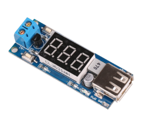 DC-DC Step-down buck converter met voltmeter DC-DC Step-down buck converter met voltmeter