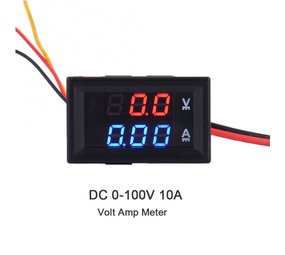 Digitale volt ampere meter voor paneel inbouw Digitale volt ampere meter voor paneel inbouw