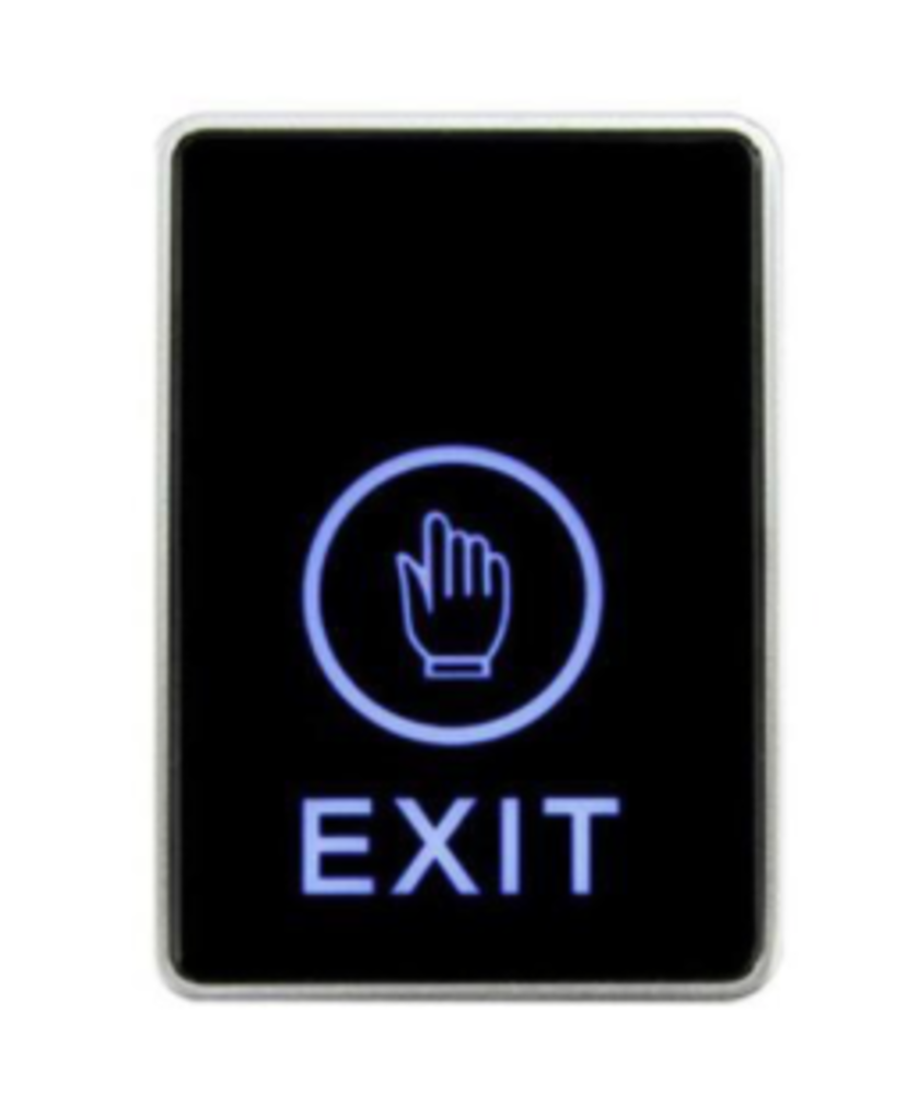 Exit button capacitief