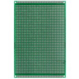 Experimenteer-printplaat dubbelzijdig afm.  9 x 15 cm