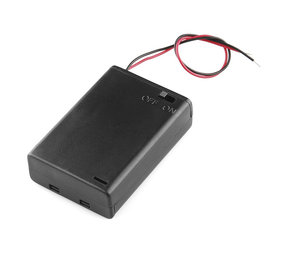 Gesloten batterij houder 3xAA met Schakelaar