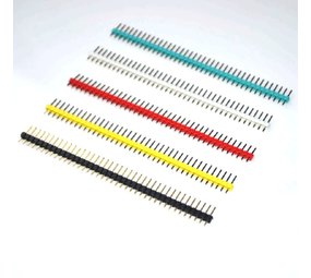 Header male strip gekleurd 5 kleuren 40 pins Header male strip gekleurd 5 kleuren 40 pins