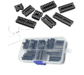 IC Socket dip set in kunstofbox IC Socket dip set in kunstofbox