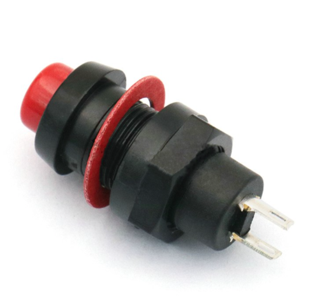 inbouw drukknop vasthoudend rood inbouw drukknop vasthoudend rood