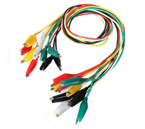 Krokodillen kabels ongv. 45cm