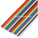 Lint flat kabel 20 draads per 0,5 meter awg28