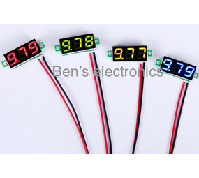 Mini digitale voltmeter DC 4,7 tot 32 v blauw Mini digitale voltmeter DC 4,7 tot 32 v blauw