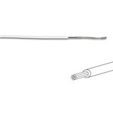MONTAGEDRAAD  Wit 0.2 mm²  - Soepele kern 100 mtr rol