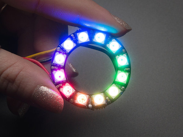 Neopixel ring 12 ws2812 adresseerbare led