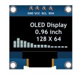 Oled i2c 0.96 inch wit 128*64