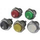 Push button 125vdc 3a blauw