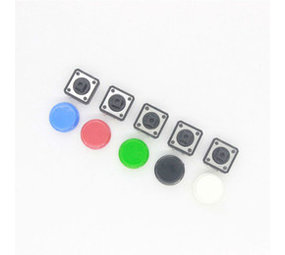 Push button set met kap 5 stuks