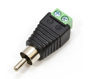 RCA Male tulp naar schroefaansluiting RCA Male tulp naar schroefaansluiting