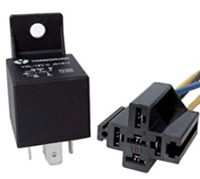 Relais incl houder 12V 40A Relais incl houder 12V 40A
