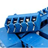 Schroefconnector blauw 5 polig