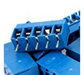 Schroefconnector blauw 5 polig Schroefconnector blauw 5 polig