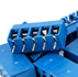 Schroefconnector blauw 5 polig Schroefconnector blauw 5 polig