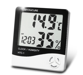 Temperatuur Hygrometer klok incl batterij Temperatuur Hygrometer klok incl batterij