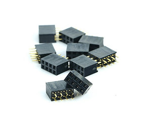 2 x 4 punts dubbel rij female headerpin 2 x 4 punts dubbel rij female headerpin