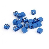 Schroefconnector blauw 2 polig