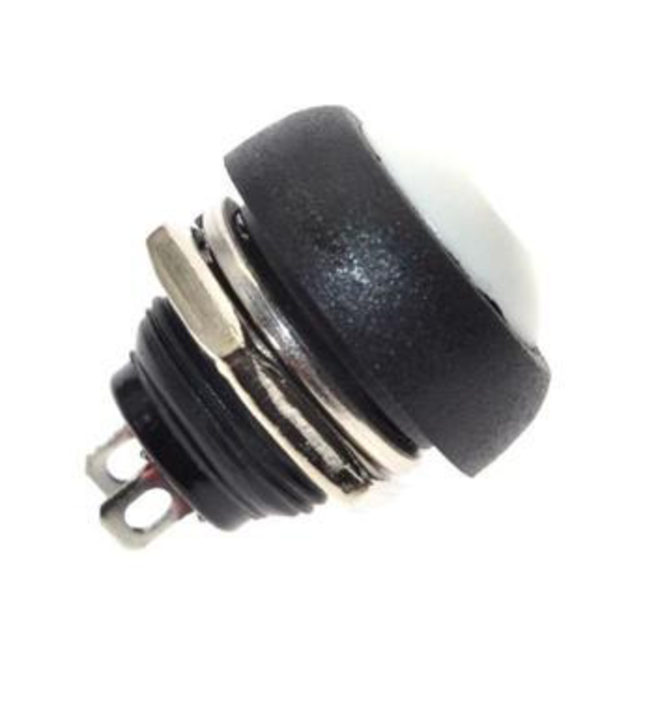 PBS33B drukknop geel terugverend maakcontact