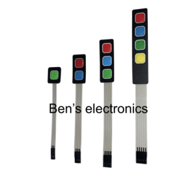 Button membraan  pad 3 x button