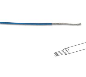MONTAGEDRAAD Blauw 0.2 mm² - Soepele kern 100 mtr rol MONTAGEDRAAD Blauw 0.2 mm² - Soepele kern 100 mtr rol