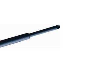 Krimpkous zwart 4 mm 1 meter