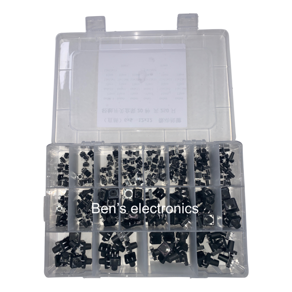 Tactile push button set 250 stuks