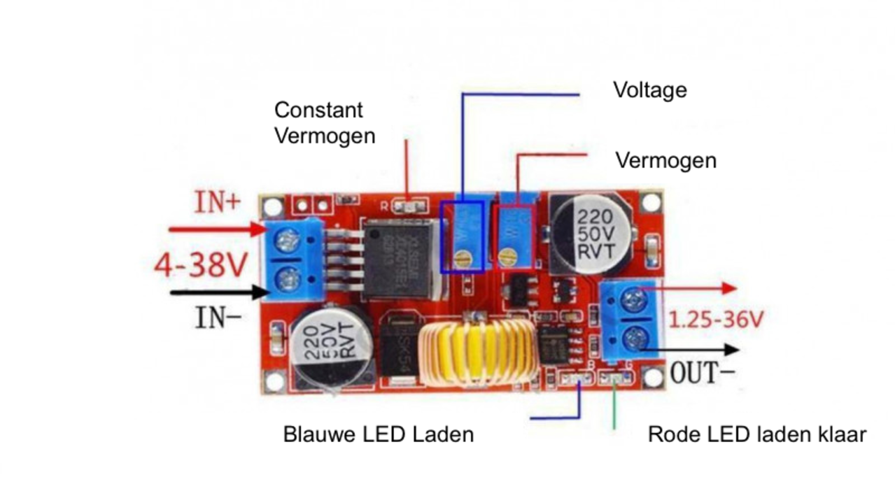 Laad converter XL4015 Laad converter XL4015