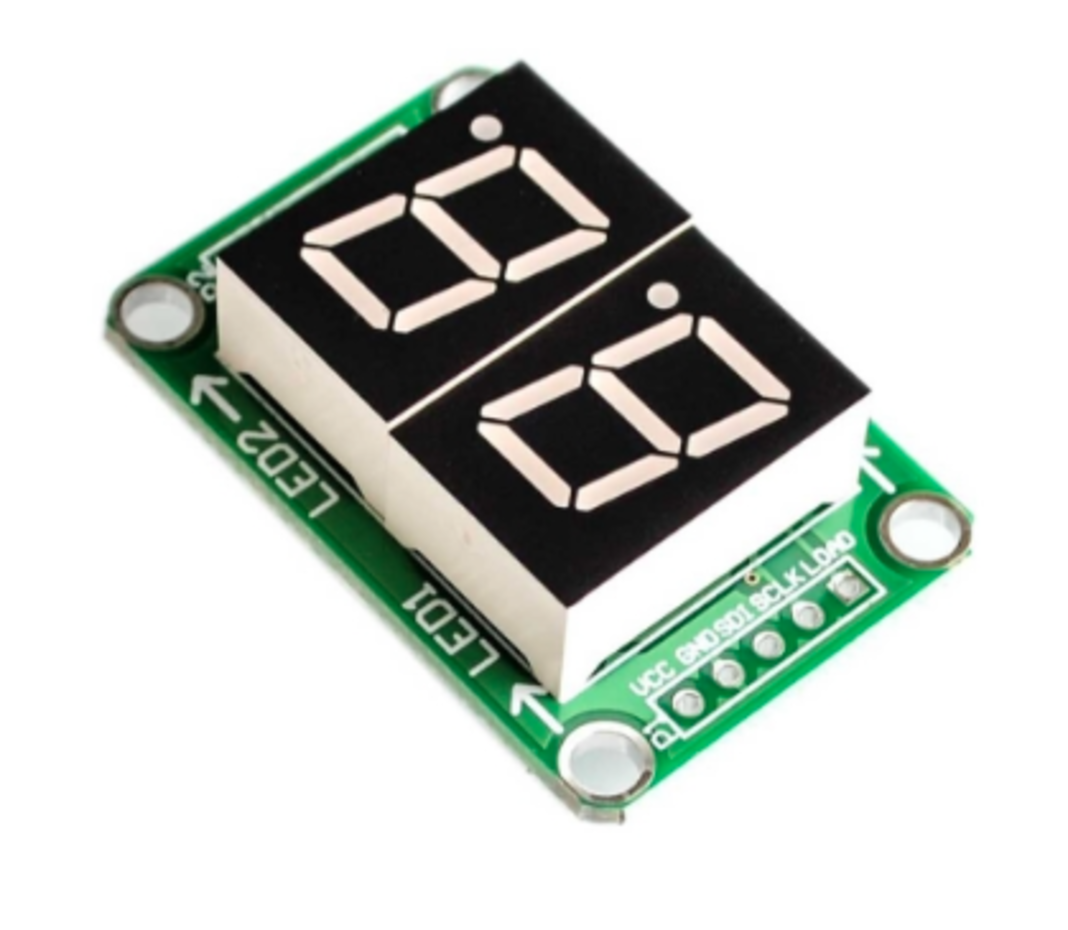 74HC595 Display 2 x 7 segment - Ben's electronics