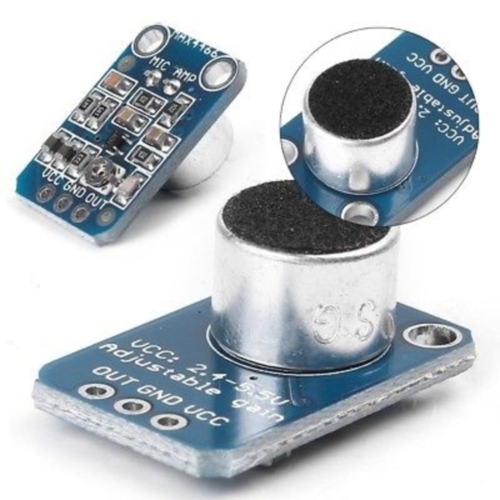 Max4466 electret microfoon