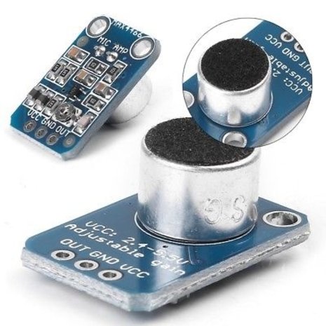 Max4466 electret microfoon