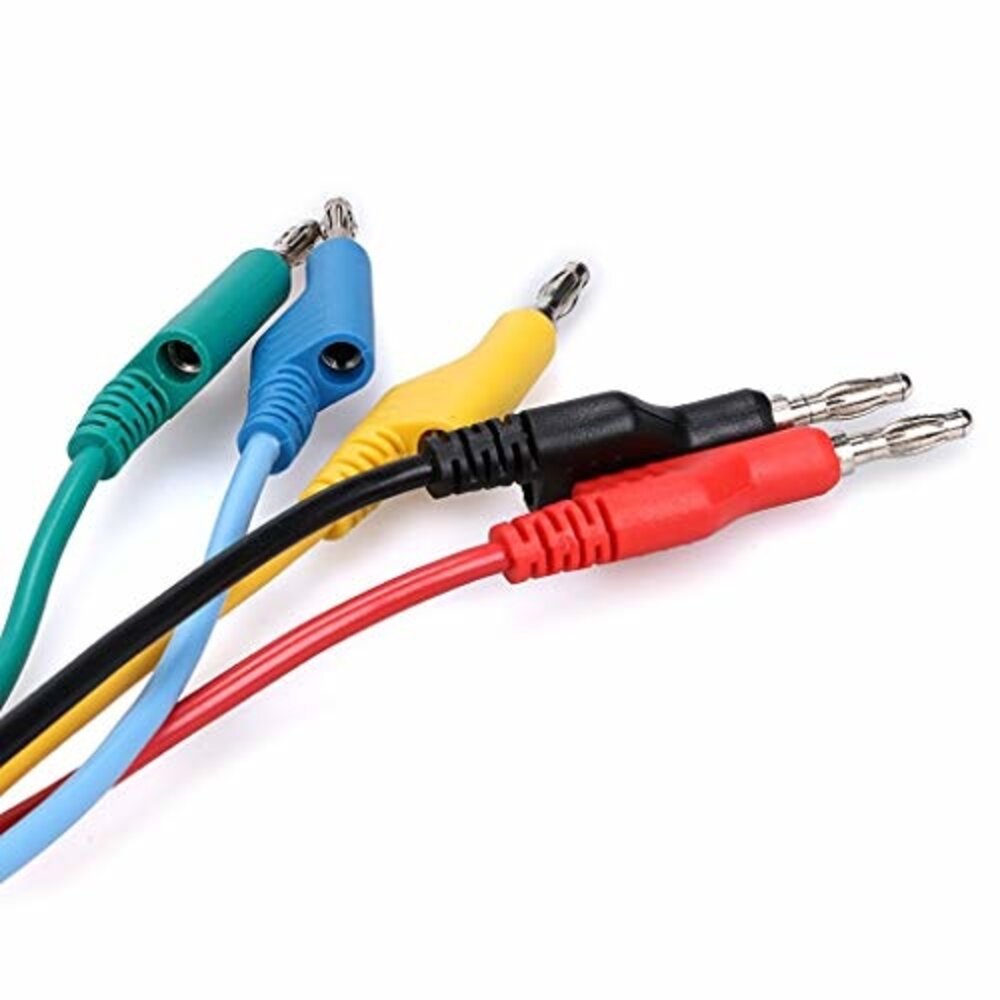 Meetsnoeren banaanstekker 100cm set met toebehoren Meetsnoeren banaanstekker 100cm set met toebehoren