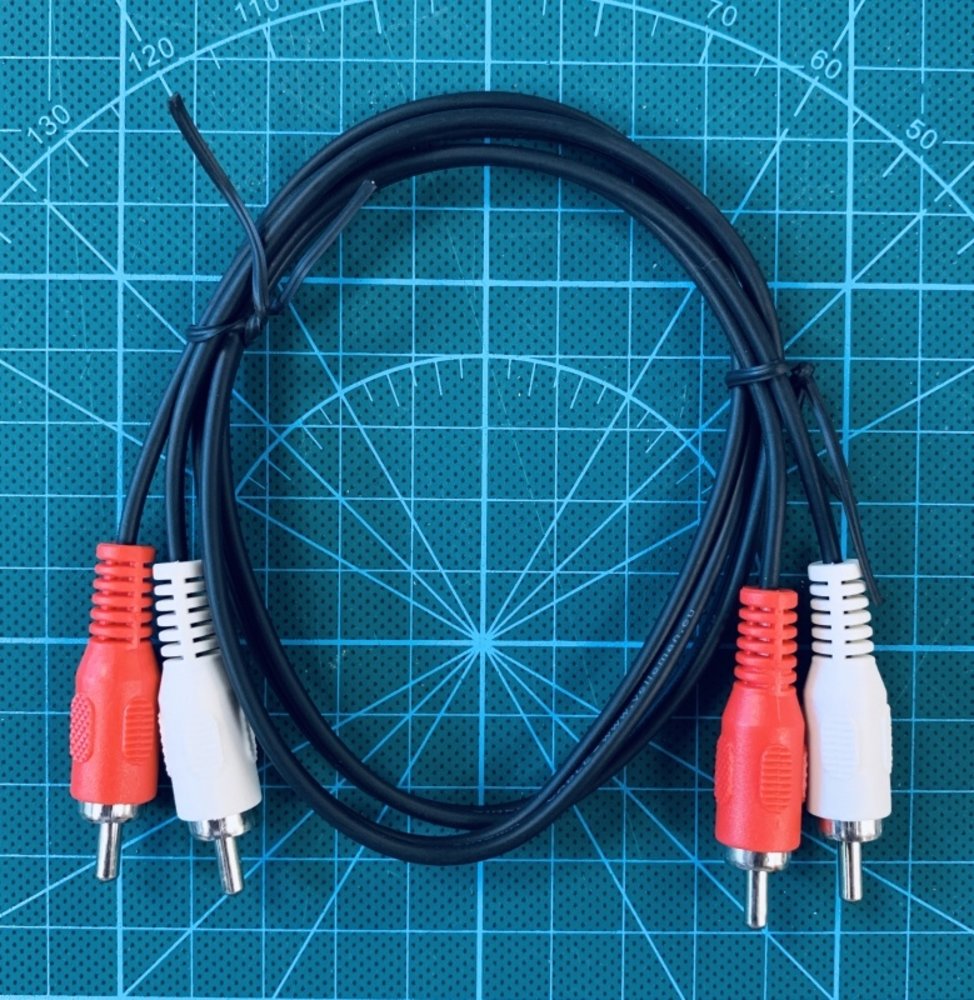 2 x RCA AUDIO PLUG NAAR 2 x RCA AUDIO PLUG 0.75m