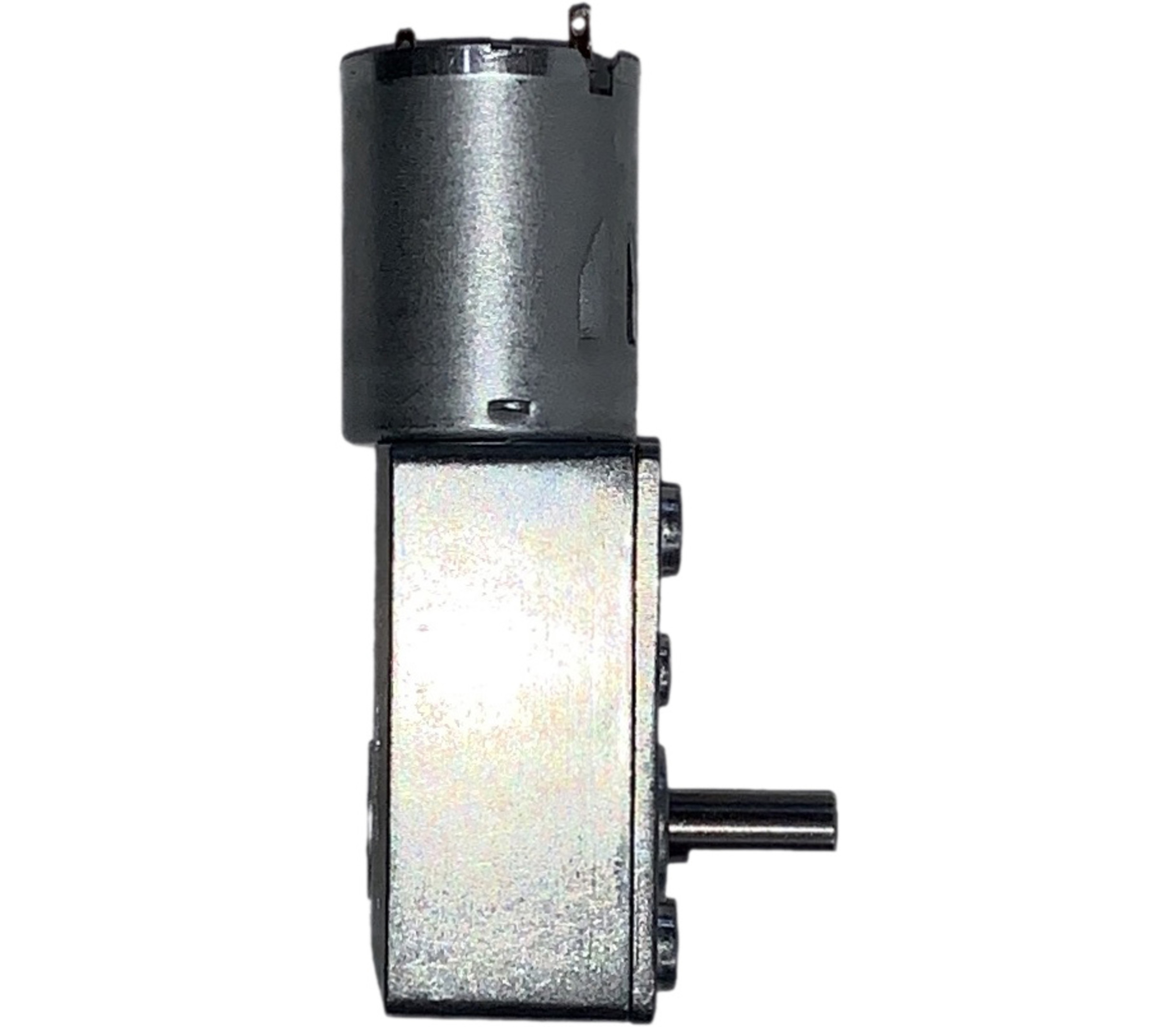 Geborstelde 12V DC motor 60Kg.cm/3RPM met 1166:1 Rechthoekige